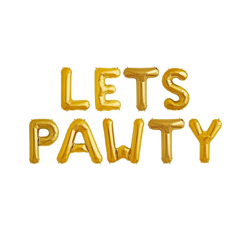 Let's Pawty - Balloon Banner Set